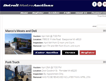 Tablet Screenshot of detroitmetroauctions.com